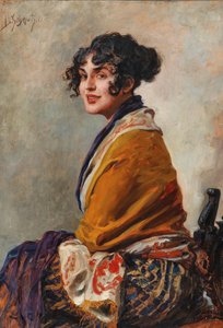 1876年から1962年の女優リリ・マーバーグのポートレート。
