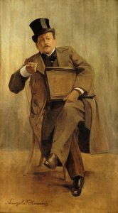 Georges Courteline 1858-1929 の肖像、c。 1898年。 作： Leopold Stevens