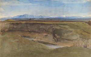 ローマ近郊の風景、1867年 作： Leopold Venus