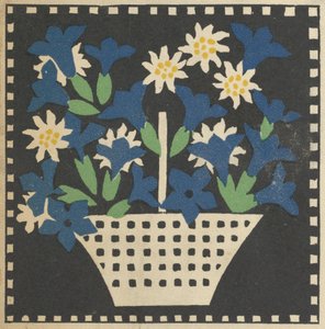 花のバスケット」1907年 作： Leopoldine Kolbe