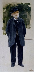 ジュゼッペ・ヴェルディの肖像（水彩・紙 作： Leopoldo Metlicovitz