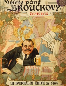 ヤナーチェク作『ミスター・ブルックの旅』のタイトルページ 作： Leos Janacek