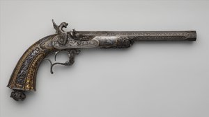 打楽器展ピストル、フランス、パリ、1849年 作： Lepage Moutier