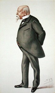 サミュエル・ウォード（1814-84）、『パンチ』誌214号の「Men of the Day」のイラスト 作： Leslie Matthew Ward