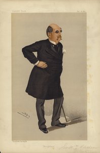 Sir William Tindal Robertson, Brighton, Vanity Fairの漫画（カラーリトグラフ）。