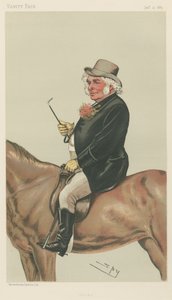 バニティ フェア: スポーツ、その他: スポーツ ライダー。 「時計」、サー・ジョン・ベネット、1883 年 1 月 13 日 作： Leslie Matthew Spy Ward