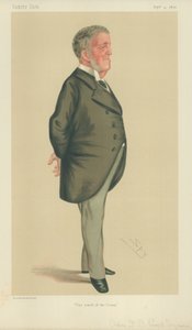 提督フレデリック・ボーシャン・パジェット=シーモア、海のうねり、1876年9月9日、バニティフェアの漫画 作： Leslie Matthew Ward