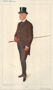 フランクシャトルワース大佐、チャーリー、1909年2月10日、バニティフェア漫画 作： Leslie Matthew Ward