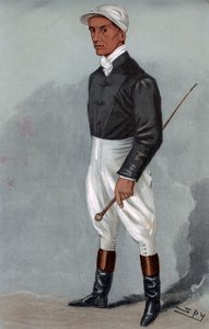 フレッド・リカビー、イングリッシュ・ジョッキー1901。 作： Leslie Matthew Ward