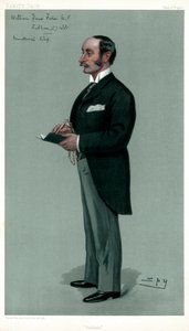 フラム、ウィリアムヘイズフィッシャー、イギリスの政治家、1900年。 作： Leslie Matthew Ward