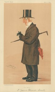 ニューカレッジオックスフォードのジェームズEワーデンシーウェル、シャツ、1894年4月5日、バニティフェア漫画 作： Leslie Matthew Ward