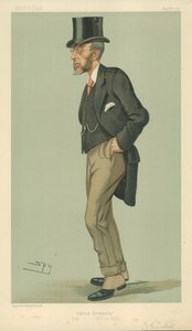 ジョンギルバートタルボット、オックスフォード大学、1897年7月8日、バニティフェア漫画 作： Leslie Matthew Ward