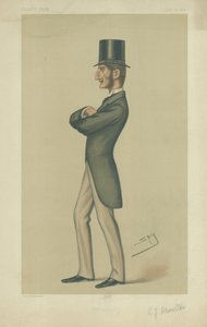 ロードクロードジョンハミルトン、「バニティフェア」のイラスト、1878年7月17日 作： Leslie Matthew Ward