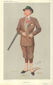 ジョンサヴィル卿、ラフォード修道院、1908年4月15日、バニティフェア漫画
