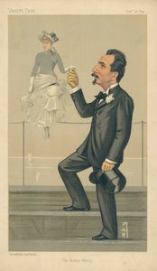 M Jan Van Beers、The Modern Wiertz、1891年9月12日、バニティフェア漫画 作： Leslie Matthew Ward