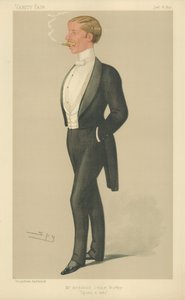 アーキバルドジョンスチュアートウォートリー氏、スポーツと芸術、1890年1月18日、バニティフェア漫画