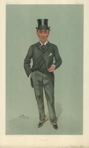 チャールズアルジャーノンウィットモア氏、チェルシー、1901年5月16日、バニティフェア漫画 作： Leslie Matthew Ward
