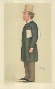チャールズベイルビースチュアートウォートリー、シェフィールド、1886年9月11日、バニティフェア漫画 作： Leslie Matthew Ward