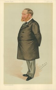 Mr Charles Henry Wilson, A squatter, 24 January 1885, Vanity Fair cartoon (colour litho) 作： Leslie Matthew Ward