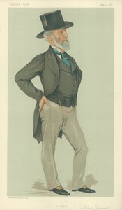 チャールズテナント、グラスゴー、1883年6月9日、バニティフェア漫画 作： Leslie Matthew Ward