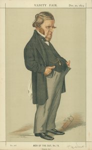 エドワードマシューワード、歴史芸術、1873年12月20日、バニティフェア漫画 作： Leslie Matthew Ward