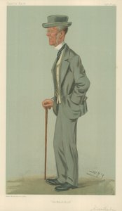 エドワードウェザービー氏、マッチブック、1901年10月17日、バニティフェア漫画 作： Leslie Matthew Ward