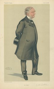 エラスムスウィルソン氏、オベリスク、1880年12月18日、バニティフェア漫画 作： Leslie Matthew Ward