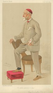 ジョージフレデリックワッツ氏、肖像画とアイデアを描く、1891年12月26日、バニティフェアの漫画 作： Leslie Matthew Ward