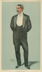 ヘンリーホワイト氏、外交官、1899年3月2日、バニティフェア漫画 作： Leslie Matthew Ward