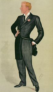 1890年7月12日、バニティフェアのスパイ漫画、ハーバートベアボーム氏（1852-1917） 作： Leslie Matthew Ward
