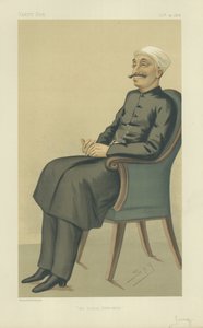 Nawab Sir Salar Jung、インドの政治家、1876年10月14日、バニティフェアの漫画 作： Leslie Matthew Ward