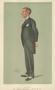 アーネストサトウ卿、北京、1903年4月23日、バニティフェア漫画 作： Leslie Matthew Ward