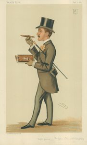 ジョンクリストファーウィロビー卿、ハイプリンセス、1884年9月6日、バニティフェア漫画 作： Leslie Matthew Ward