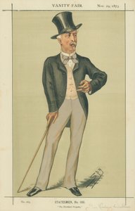 リチャードウォレス卿、ハートフォードプロパティ、1873年11月29日、バニティフェア漫画 作： Leslie Matthew Ward