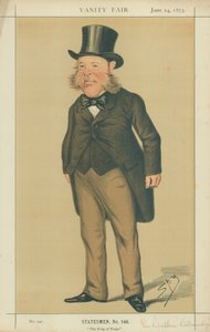 ワトキンウィリアムズウィン卿、ウェールズ王、1873年6月14日、バニティフェア漫画 作： Leslie Matthew Ward