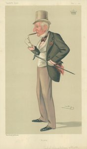 ウィンチルシー伯爵とノッティンガム、青年、1880年10月2日、バニティフェア漫画 作： Leslie Matthew Ward