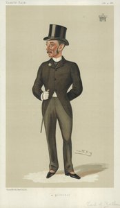 紳士のゼットランド伯爵、1886年7月31日、バニティフェア漫画 作： Leslie Matthew Ward