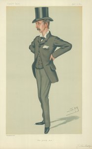 ホンエドワードスタンホープ議員、青年、1879年4月12日、バニティフェア漫画 作： Leslie Matthew Ward