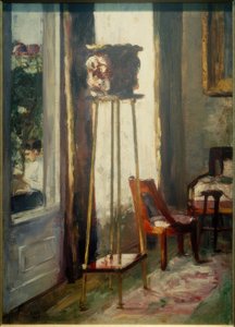 インテリア（インテリア・読書女性） 作： Lesser Ury