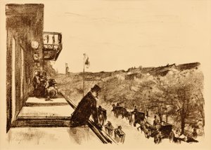 コーヒーテラスウンターデンリンデン 作： Lesser Ury