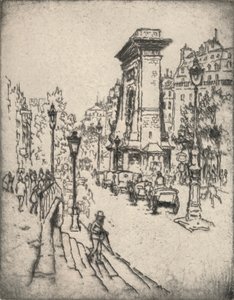 「ポルト・サン・ドニ」、1915年 作： Lester George Hornby