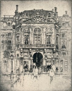 「ヴァロワ門、パレ ロワイヤル」、1915 年 作： Lester George Hornby