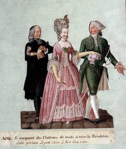 フランス革命。"Costumes d
