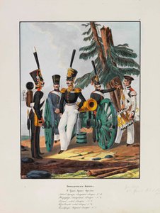 帝国ロシア軍第1擲弾兵師団、1837-1839年。 作： Lev Alexandrovich Belousov