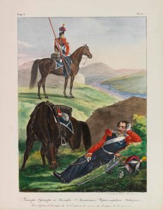 黒海コサック隊の将校 1837年から1839年のロシア帝国陸軍の軍服。