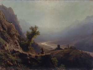 コーカサス山脈、1879年 作： Lev Felixovich Lagorio