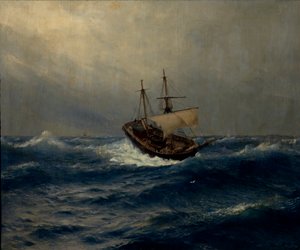 海の嵐、1887 作： Lev Felixovich Lagorio