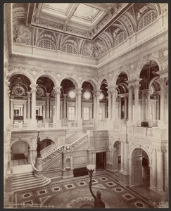 議会図書館大階段ホール 作： Levin C. Hardy