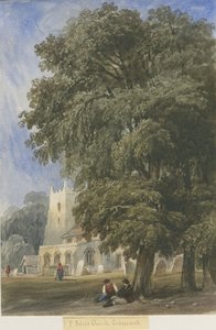 キャバーズウォール教会：水彩画、nd [c1830-1840]（絵画） 作： Lewis John Wood