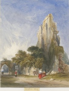 クロックスデン修道院：水彩画、ND [1830-1840年頃]（絵画） 作： Lewis John Wood